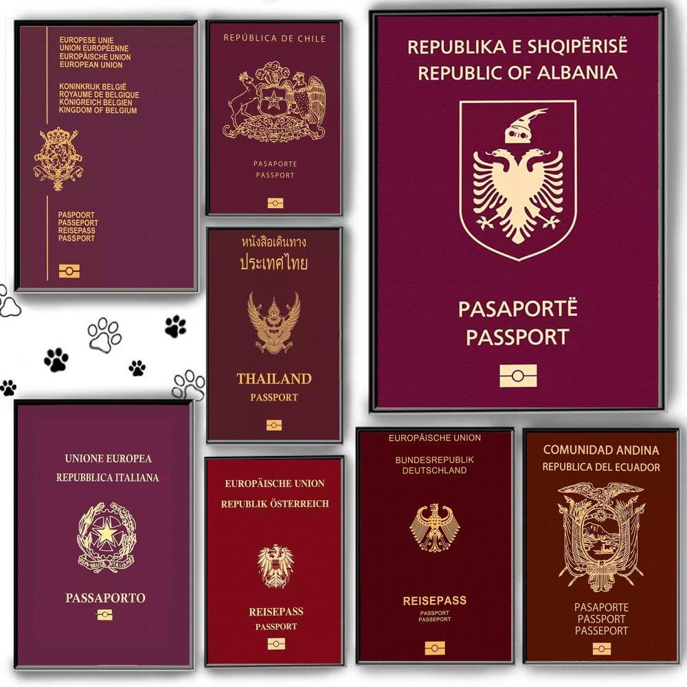Red-background Passports Poste - огляд і ціна Home Office For Passport