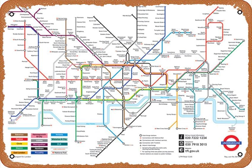 London Underground Map - Poste - огляд і ціна Home Office London
