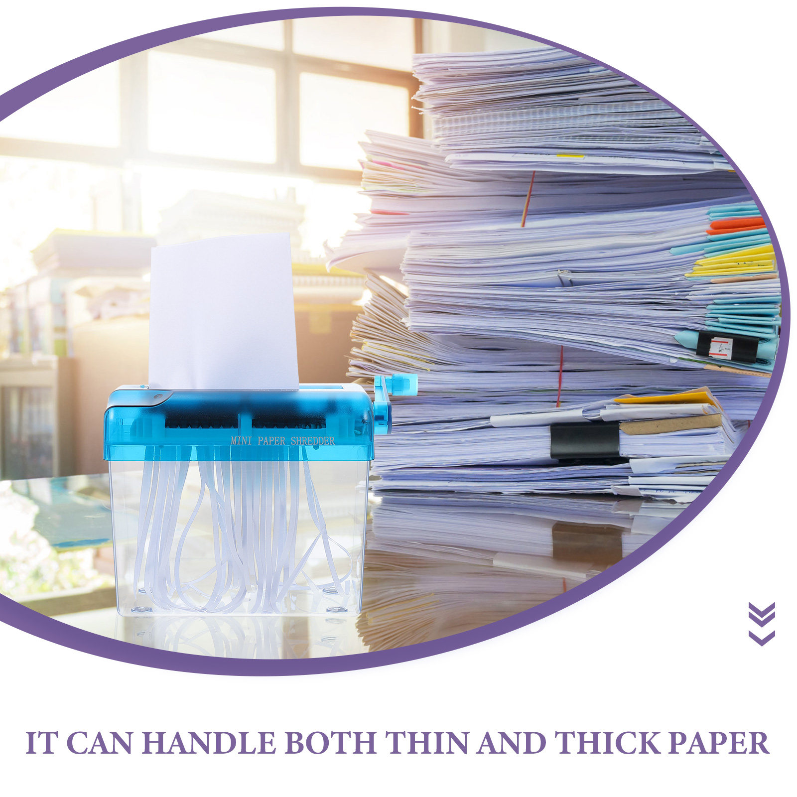 Small Hand Operated Paper Shre - огляд і ціна Home Office Paper Shredder