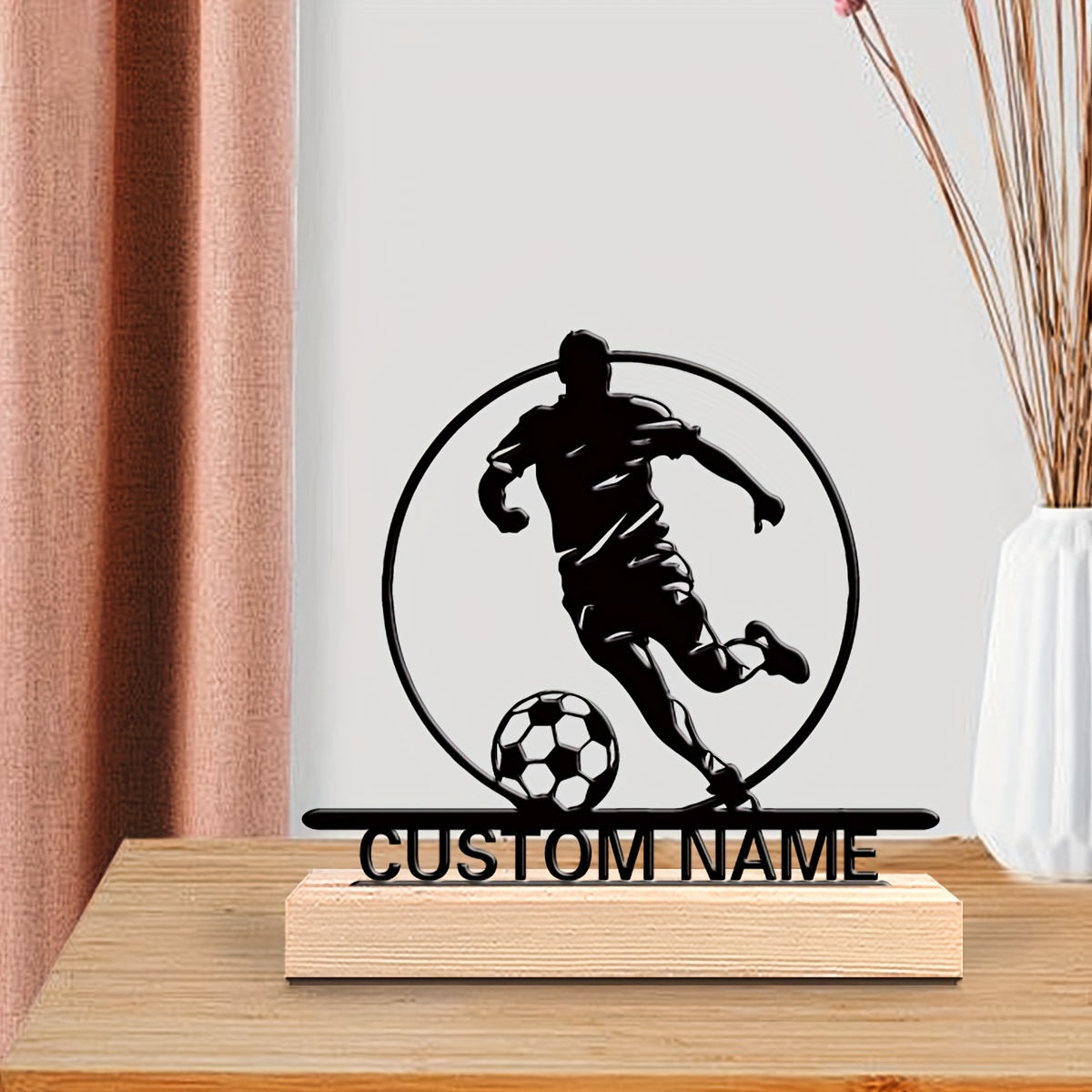Custom Soccer Player Metal Sta - огляд і ціна Home Office Jobs