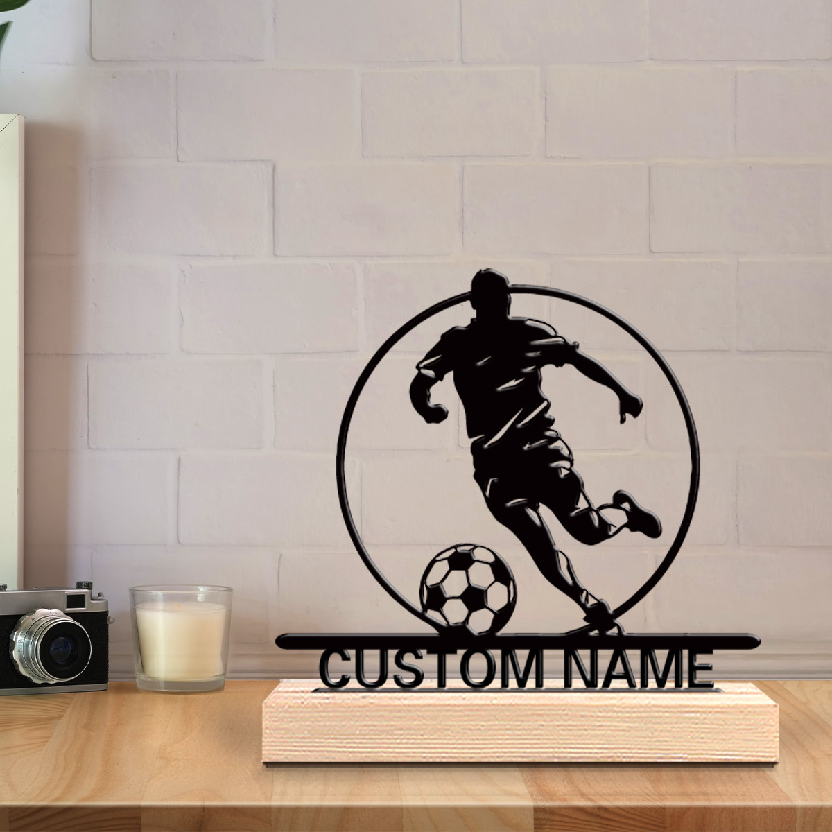 Custom Soccer Player Metal Sta - огляд і ціна Home Office Jobs