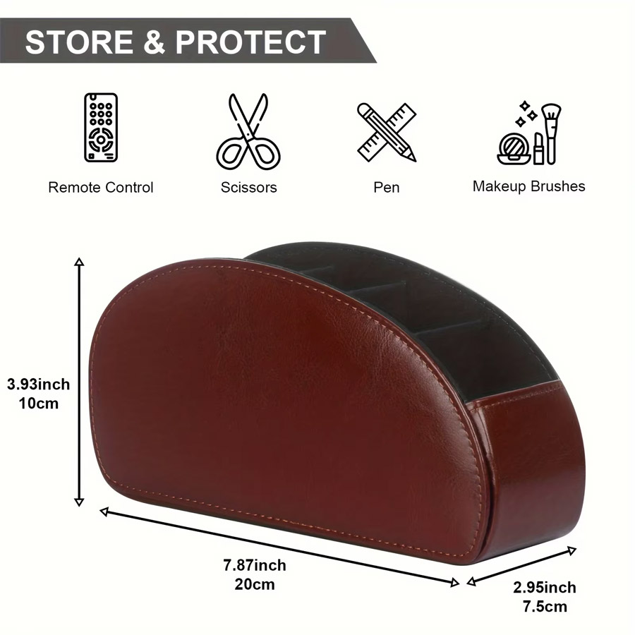 1Pc 5 Grid PU Leather Desktop  - огляд і ціна Home Office Jobs