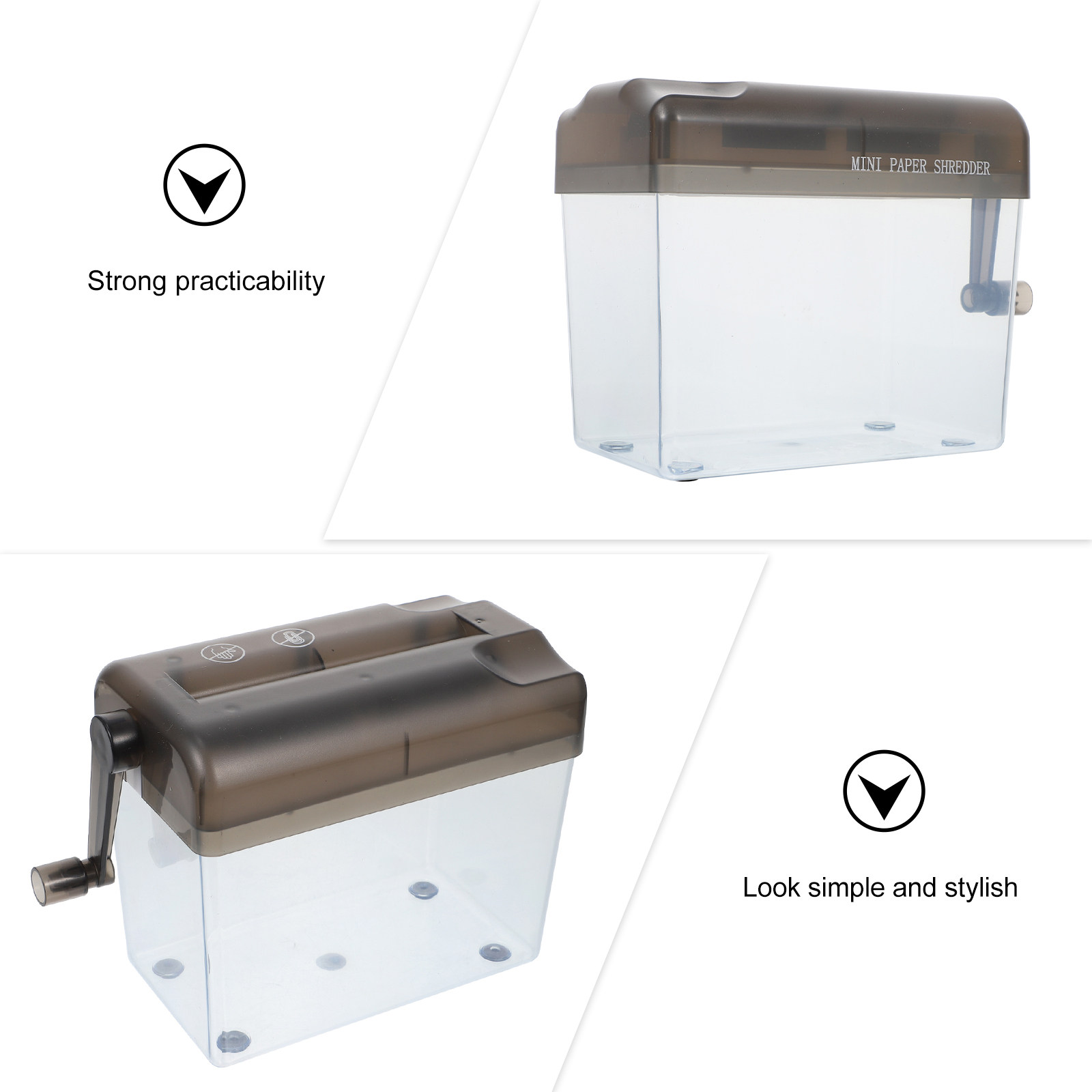 1Pcs Manual Mini Shredder Desk - огляд і ціна Home Office Paper Shredder